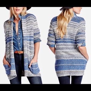 Lucky Brand Sweater Cardigan Chunky Knit XL